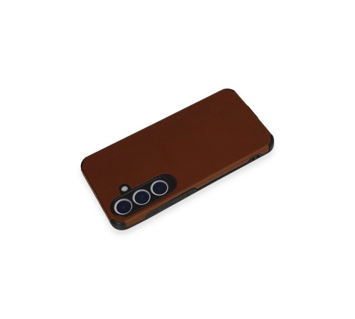 Samsung Galaxy S24 Kılıf Loop Deri Silikon - Kahverengi Samsung Galaxy S24 Kılıf Loop Deri Silikon - Kahverengi
