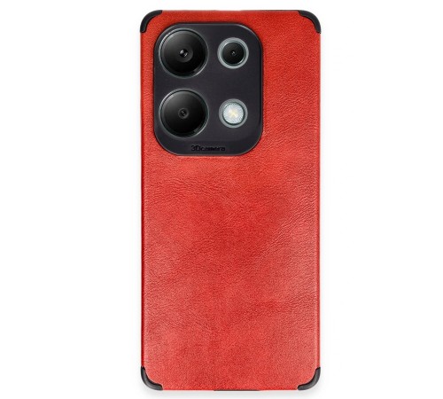 Xiaomi Redmi Note 13 4G Kılıf Loop Deri Silikon - Kırmızı Xiaomi Redmi Note 13 4G Kılıf Loop Deri Silikon - Kırmızı