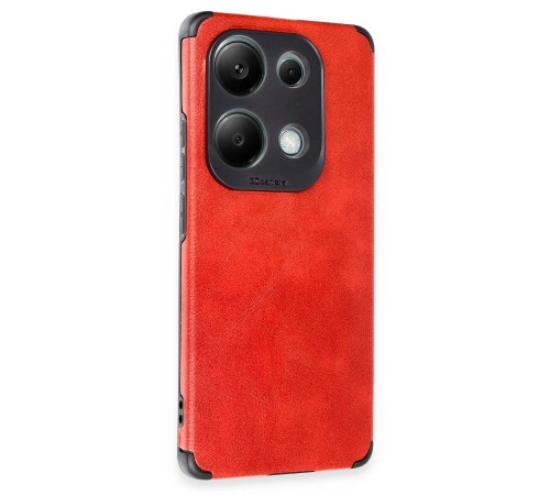 Xiaomi Redmi Note 13 4G Kılıf Loop Deri Silikon - Kırmızı Xiaomi Redmi Note 13 4G Kılıf Loop Deri Silikon - Kırmızı