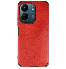 Xiaomi Redmi 13C Kılıf Loop Deri Silikon - Kırmızı