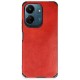Xiaomi Redmi 13C Kılıf Loop Deri Silikon - Kırmızı
