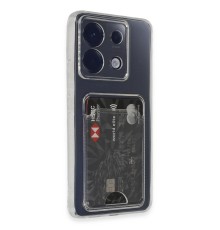 Xiaomi Poco X6 Kılıf Kart Şeffaf Silikon - Şeffaf