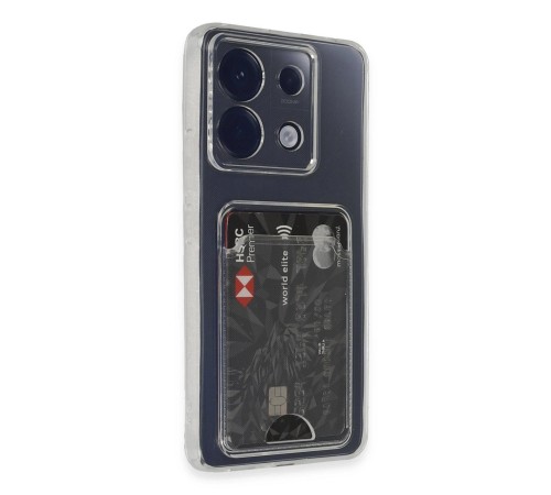 Xiaomi Poco X6 Kılıf Kart Şeffaf Silikon - Şeffaf Xiaomi Poco X6 Kılıf Kart Şeffaf Silikon - Şeffaf