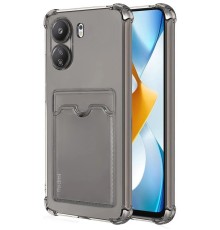 Xiaomi Redmi 13C Kılıf Kart Şeffaf Silikon - Şeffaf