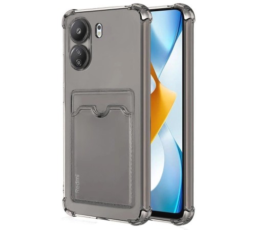 Xiaomi Redmi 13C Kılıf Kart Şeffaf Silikon - Şeffaf Xiaomi Redmi 13C Kılıf Kart Şeffaf Silikon - Şeffaf