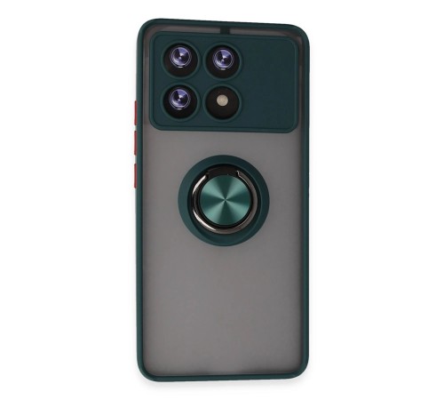Xiaomi Poco X6 Pro Kılıf Montreal Yüzüklü Silikon Kapak - Yeşil Xiaomi Poco X6 Pro Kılıf Montreal Yüzüklü Silikon Kapak - Yeşil