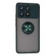 Xiaomi Poco X6 Pro Kılıf Montreal Yüzüklü Silikon Kapak - Yeşil