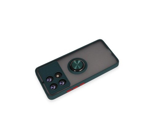 Xiaomi Poco X6 Pro Kılıf Montreal Yüzüklü Silikon Kapak - Yeşil Xiaomi Poco X6 Pro Kılıf Montreal Yüzüklü Silikon Kapak - Yeşil