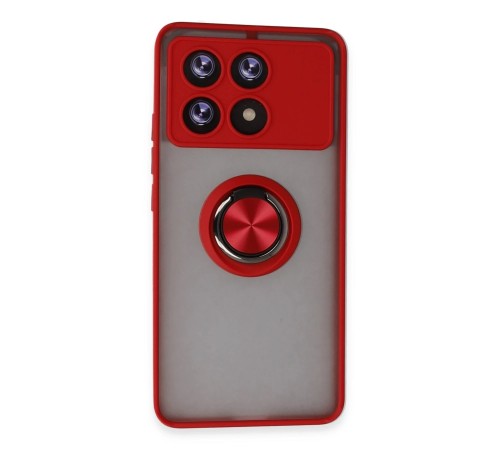 Xiaomi Poco X6 Pro Kılıf Montreal Yüzüklü Silikon Kapak - Kırmızı Xiaomi Poco X6 Pro Kılıf Montreal Yüzüklü Silikon Kapak - Kırmızı