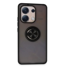 Xiaomi Redmi Note 13 4G Kılıf Montreal Yüzüklü Silikon Kapak - Siyah