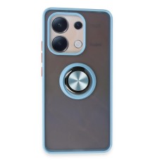 Xiaomi Redmi Note 13 4G Kılıf Montreal Yüzüklü Silikon Kapak - Buz Mavi