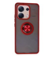 Xiaomi Redmi Note 13 4G Kılıf Montreal Yüzüklü Silikon Kapak - Kırmızı