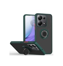 Xiaomi Redmi Note 13 Pro 4G Montreal Yüzüklü Silikon Kapak - Yeşil