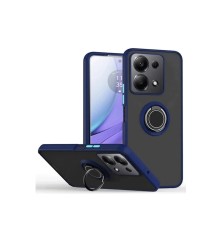 Xiaomi Redmi Note 13 Pro 4G Montreal Yüzüklü Silikon Kapak - Lacivert