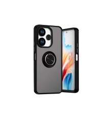 Xiaomi Redmi 13 4G Kılıf Montreal Yüzüklü Silikon Kapak - Siyah
