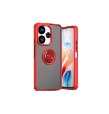 Xiaomi Redmi 13 4G Kılıf Montreal Yüzüklü Silikon Kapak - Kırmızı