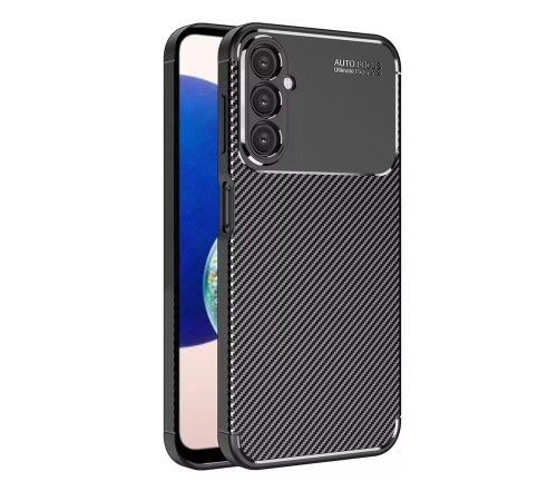 Samsung Galaxy A05S Kılıf Auto Focus Karbon Kapak - Siyah Samsung Galaxy A05S Kılıf Auto Focus Karbon Kapak - Siyah