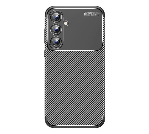 Samsung Galaxy A15 4G Kılıf Auto Focus Karbon Kapak - Siyah Samsung Galaxy A15 4G Kılıf Auto Focus Karbon Kapak - Siyah