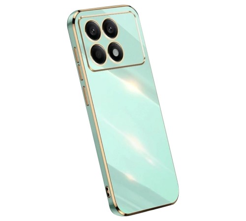 Xiaomi Poco X6 Pro Kılıf Volet Silikon - Açık Yeşil Xiaomi Poco X6 Pro Kılıf Volet Silikon - Açık Yeşil