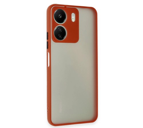 Xiaomi Redmi 13C Kılıf Montreal Silikon Kapak - Kırmızı Xiaomi Redmi 13C Kılıf Montreal Silikon Kapak - Kırmızı