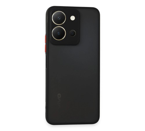 Vivo Y36 Kılıf Montreal Silikon Kapak - Siyah