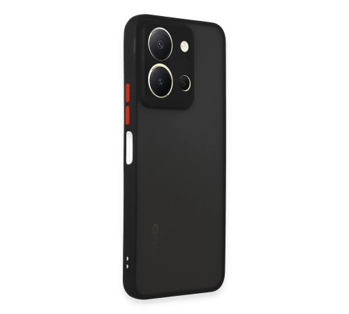 Vivo Y36 Kılıf Montreal Silikon Kapak - Siyah