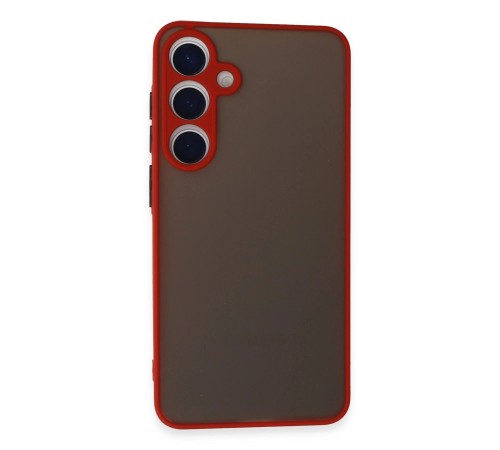 Samsung Galaxy S24 Kılıf Montreal Silikon Kapak - Kırmızı Samsung Galaxy S24 Kılıf Montreal Silikon Kapak - Kırmızı