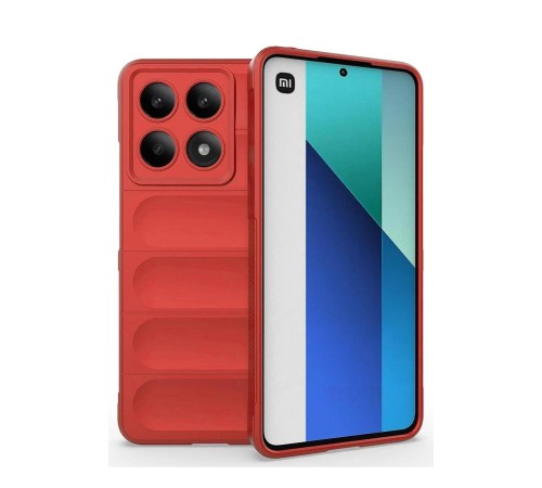 Xiaomi Poco X6 Pro Kılıf Optimum Silikon - Kırmızı Xiaomi Poco X6 Pro Kılıf Optimum Silikon - Kırmızı