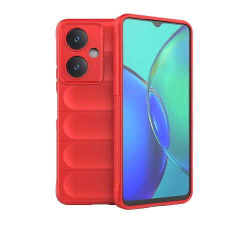 Vivo Y27 Kılıf Optimum Silikon - Kırmızı Vivo Y27 Kılıf Optimum Silikon - Kırmızı
