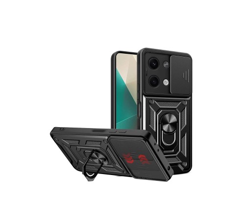 Xiaomi Poco X6 Kılıf Pars Lens Yüzüklü Silikon - Siyah Xiaomi Poco X6 Kılıf Pars Lens Yüzüklü Silikon - Siyah