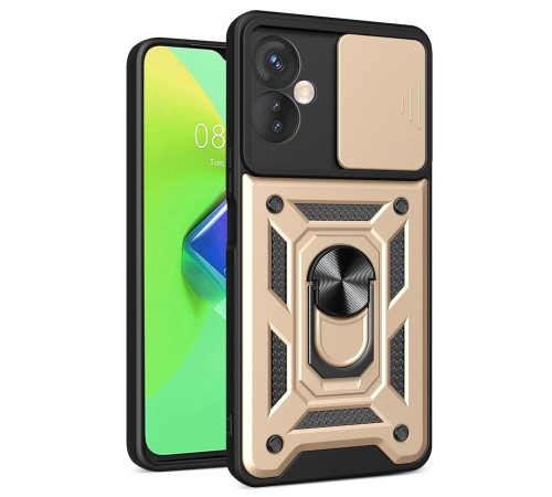 İnfinix Hot 30 4G Kılıf Pars Lens Yüzüklü Silikon - Gold İnfinix Hot 30 4G Kılıf Pars Lens Yüzüklü Silikon - Gold