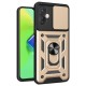İnfinix Hot 30 4G Kılıf Pars Lens Yüzüklü Silikon - Gold