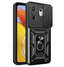 İnfinix Zero 30 4G Kılıf Pars Lens Yüzüklü Silikon - Siyah