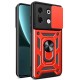 İnfinix Zero 30 5G Kılıf Pars Lens Yüzüklü Silikon - Kırmızı