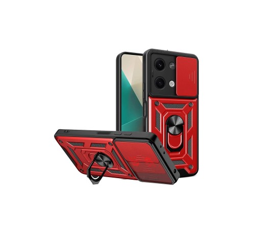 Xiaomi Poco X6 Kılıf Pars Lens Yüzüklü Silikon - Kırmızı Xiaomi Poco X6 Kılıf Pars Lens Yüzüklü Silikon - Kırmızı