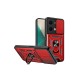 Xiaomi Poco X6 Kılıf Pars Lens Yüzüklü Silikon - Kırmızı