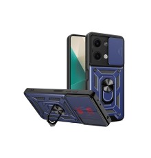 Xiaomi Poco X6 Kılıf Pars Lens Yüzüklü Silikon - Lacivert