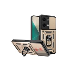 Xiaomi Poco X6 Kılıf Pars Lens Yüzüklü Silikon - Gold