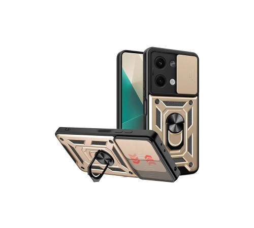 Xiaomi Poco X6 Kılıf Pars Lens Yüzüklü Silikon - Gold Xiaomi Poco X6 Kılıf Pars Lens Yüzüklü Silikon - Gold
