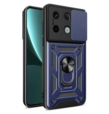 Xiaomi Poco X6 Pro Kılıf Pars Lens Yüzüklü Silikon - Lacivert