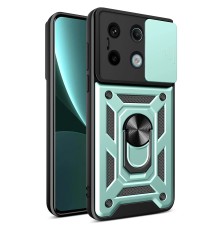Xiaomi Poco X6 Pro Kılıf Pars Lens Yüzüklü Silikon - Yeşil