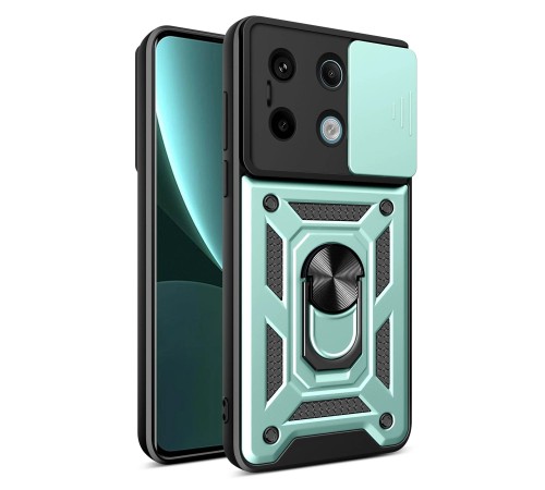 Xiaomi Poco X6 Pro Kılıf Pars Lens Yüzüklü Silikon - Yeşil Xiaomi Poco X6 Pro Kılıf Pars Lens Yüzüklü Silikon - Yeşil