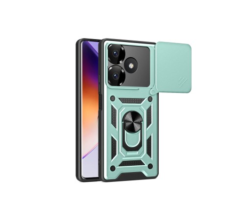 Xiaomi Redmi 13 4G Kılıf Pars Lens Yüzüklü Silikon - Yeşil Xiaomi Redmi 13 4G Kılıf Pars Lens Yüzüklü Silikon - Yeşil