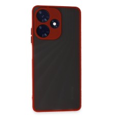 İnfinix Hot 30 4G Kılıf Montreal Silikon Kapak - Kırmızı