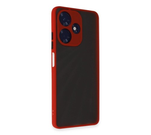 İnfinix Hot 30 4G Kılıf Montreal Silikon Kapak - Kırmızı İnfinix Hot 30 4G Kılıf Montreal Silikon Kapak - Kırmızı