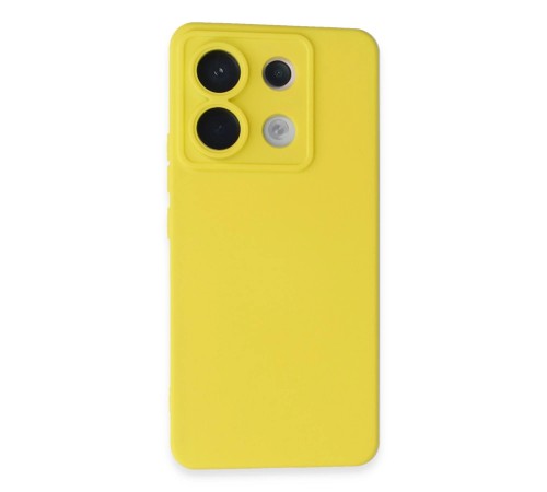 Xiaomi Redmi Note 13 Pro 5G Kılıf Nano içi Kadife Silikon - Sarı Xiaomi Redmi Note 13 Pro 5G Kılıf Nano içi Kadife Silikon - Sarı
