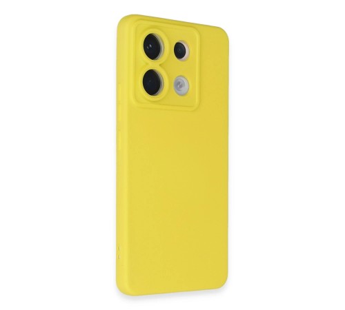 Xiaomi Redmi Note 13 Pro 5G Kılıf Nano içi Kadife Silikon - Sarı Xiaomi Redmi Note 13 Pro 5G Kılıf Nano içi Kadife Silikon - Sarı