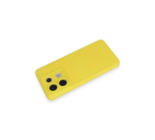 Xiaomi Redmi Note 13 Pro 5G Kılıf Nano içi Kadife Silikon - Sarı Xiaomi Redmi Note 13 Pro 5G Kılıf Nano içi Kadife Silikon - Sarı