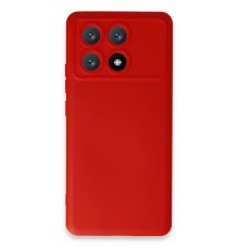 Xiaomi Poco X6 Pro Kılıf Nano içi Kadife Silikon - Kırmızı