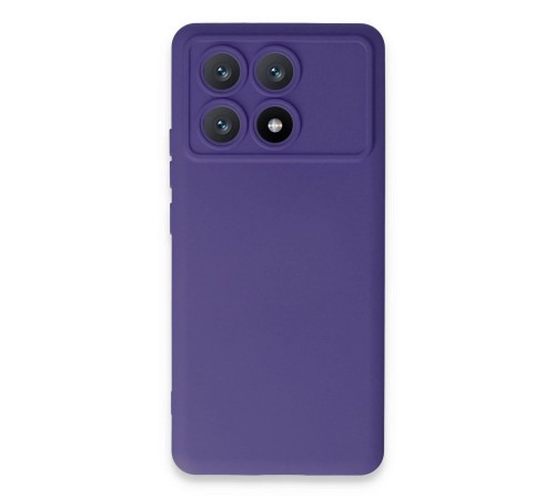 Xiaomi Poco X6 Pro Kılıf Nano içi Kadife Silikon - Mor Xiaomi Poco X6 Pro Kılıf Nano içi Kadife Silikon - Mor